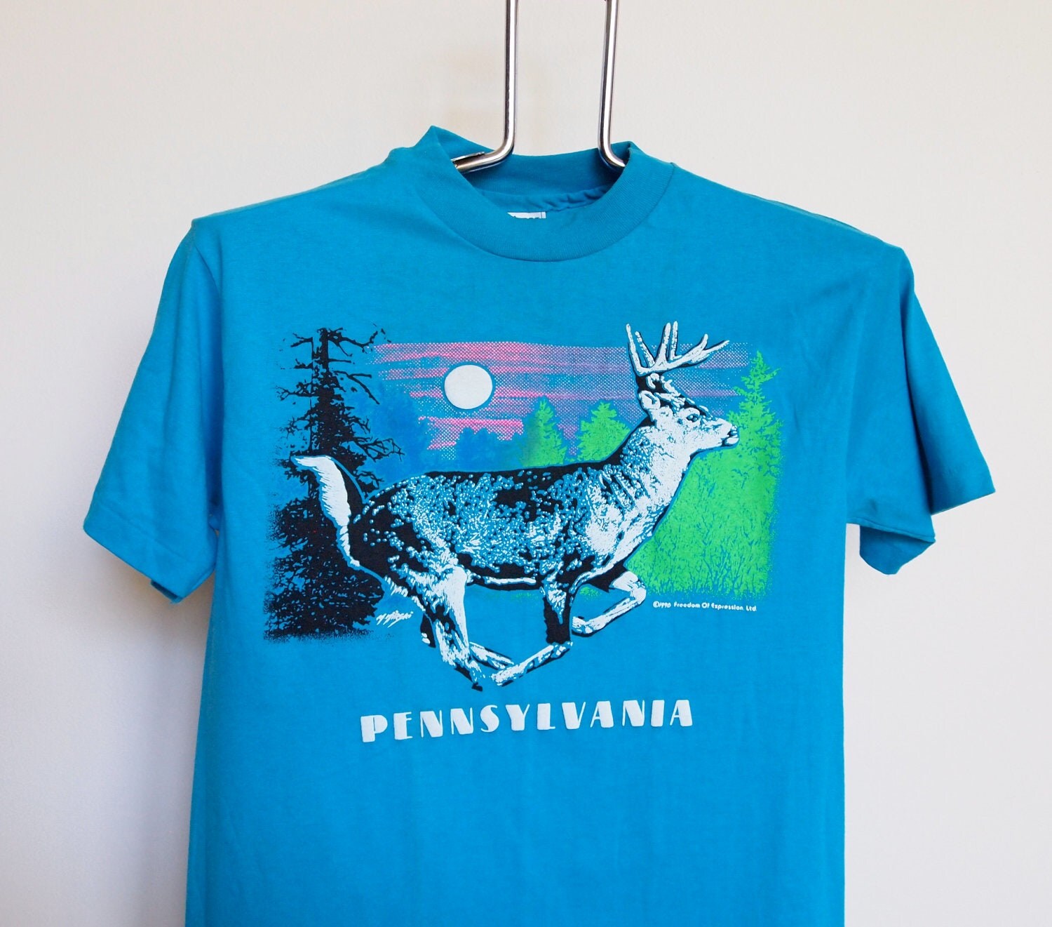 Pennsylvania Deer Shirt Mens Medium Vintage T Shirt Antlers