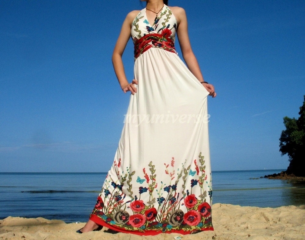 New Elegant Maxi Dress Romance Evening Long Dress Sundress/ Bridesmaid dress/ Wedding Dress