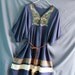 Women Shirt Plus Size Clothing Top Blouse Maternity T-shirt Tunic Dress Blue Caftan Kaftan