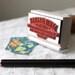 Custom return address stamp PAINT CAN DESIGN with wood handle