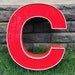 Reclaimed Metal letter - C