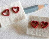 Red Heart Earrings