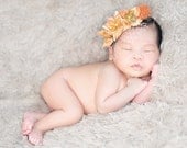 Newborn Mini Pillbox Hat with Flowers