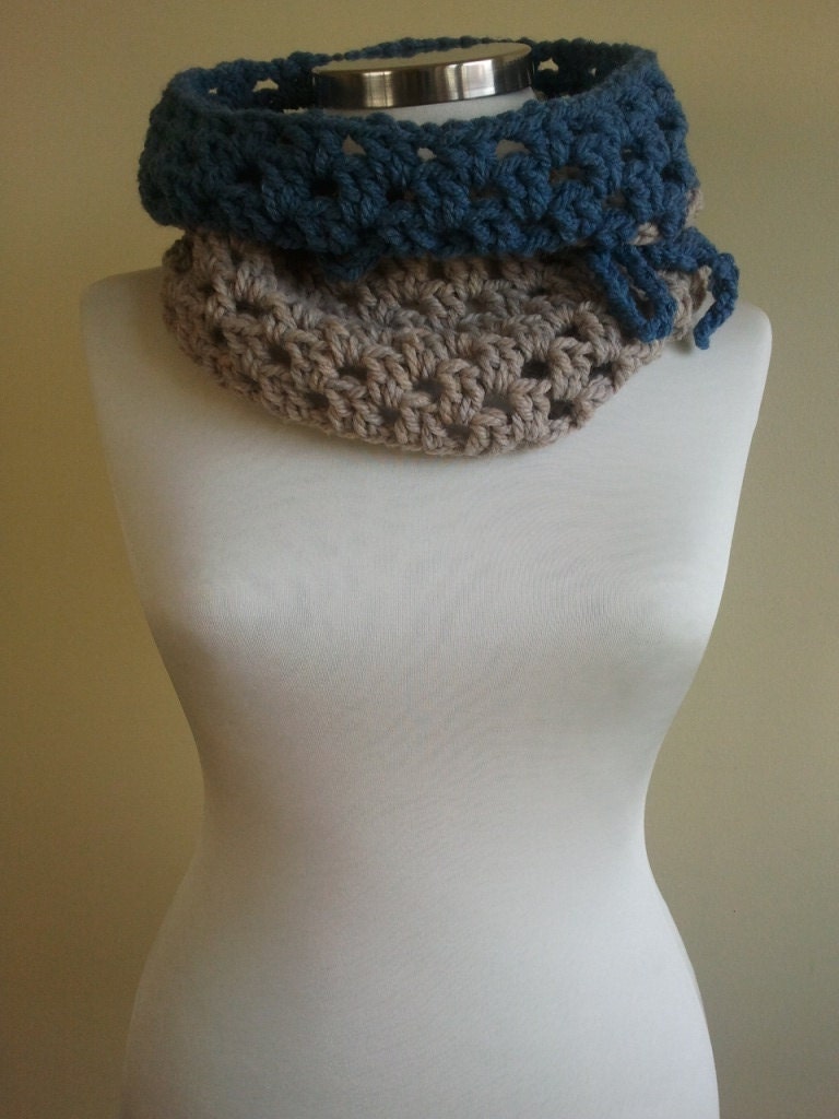 Crocheted Cowl for her for him unisex christmas gift for her for him
