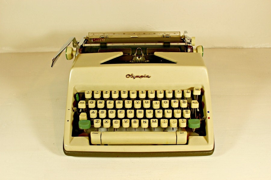 Vintage Olympia Deluxe Typewriter