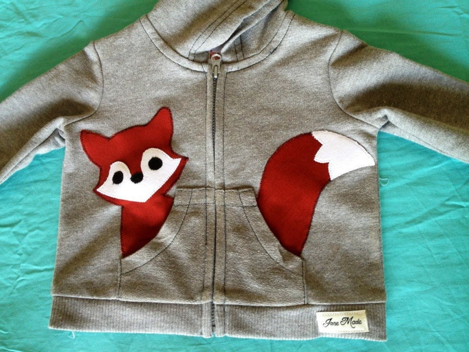 Fox in my Pocket Zip Up Hoodie/ Jacket/ Coat