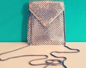 ON SALE NOW Vintage Closeout Sale - Silver Parisian Evening Bag, Silver Vintage Formal Bag, Ooak, Vintage Gift for Her