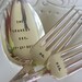 Hand Stamped Wedding Silverware Mr and Mrs Stamped Dinner Forks With Wedding Date Spoon