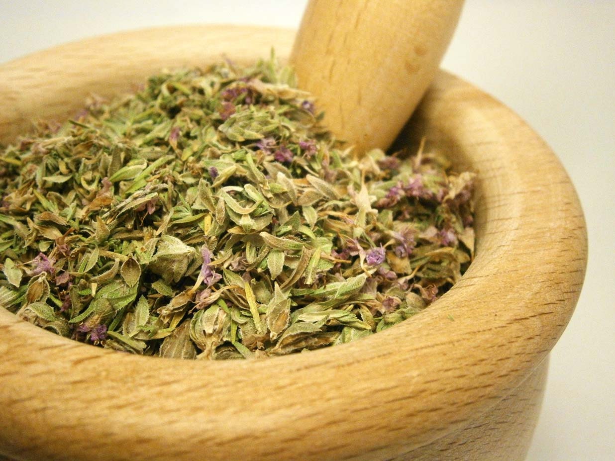 THYME -- Thymus capitatus -- Organic Wild Grown Natural Dried Herbs -- 0.7 oz or 20 grams
