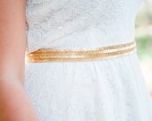 gold wedding belt / Bridal sash , gold bridal belt / sash , bridal beaded sash