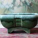 Mid Century Green Ceramic California Pottery Planter