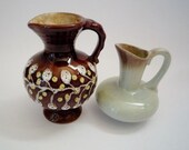 2 Vintage West German Potteries with Handle