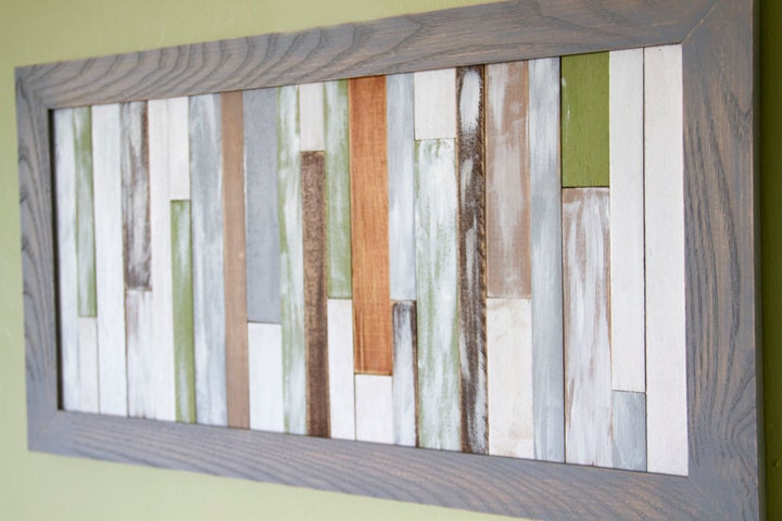 Modern Wood Sculpture Wall Hanging Art rustic farmhouse  12" x 22"