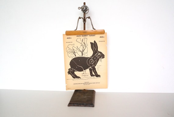 Vintage Winchester Jack Rabbit Shooting Target (12 x 9 inches) - Collectible, Home Decor, Paper Projects, and more