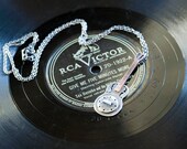 Sterling Silver Resonator Guitar Necklace