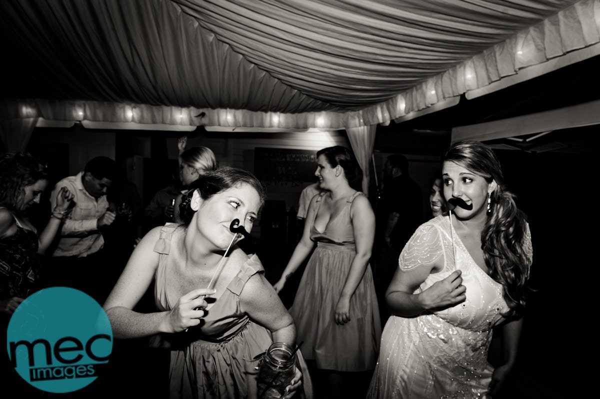 Mustache. Party Props. Photo Booth Props. Wedding Photo Props. Photo Props. Props on a Stick. Mustache on a Stick - The All Stache Pack
