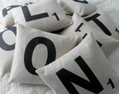 Any Letter Monogrammed Pillow Cover - PILLOW COVERS ONLY