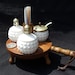 VINTAGE Milk Glass Condiment 3-Piece Set