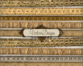 Vintage Tape Measure instant download printable images digital collage sheet 271