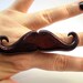 Violet Sparkle Glitter Mustache Ring Handmade, Movember - SoFunny Collection Bijotti&Ciciotti, wedding favors, wedding gift