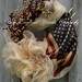 Americana Wreath, Patriotic, Fourth of July Wreath, Tea Stained Flag Wreath