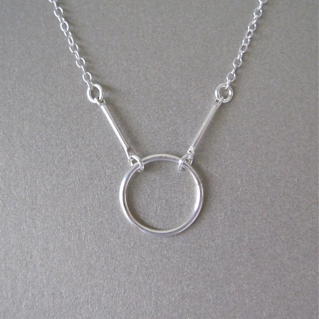Silver Circle Necklace