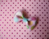 Pastel Polka Dot Tuxedo Hair Bow
