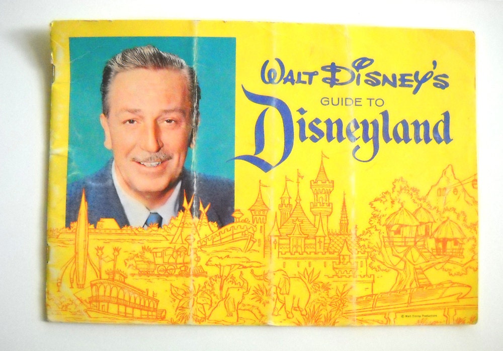 1960s Guide to Disneyland: Souvenir Book Vintage Disneyland