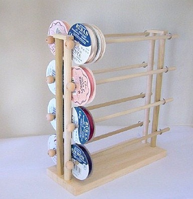 Super Scrapbook Ribbon Holder Storage Rack Organizer Holds 150 Spools