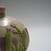 Lidded cookie vessel with tulips