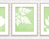 Leaf Set Art Print / Choose from Six Species / 8x10 / Wall Art Poster