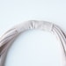 SALE - Last one - Braided necklace in nude mauve jersey fabric