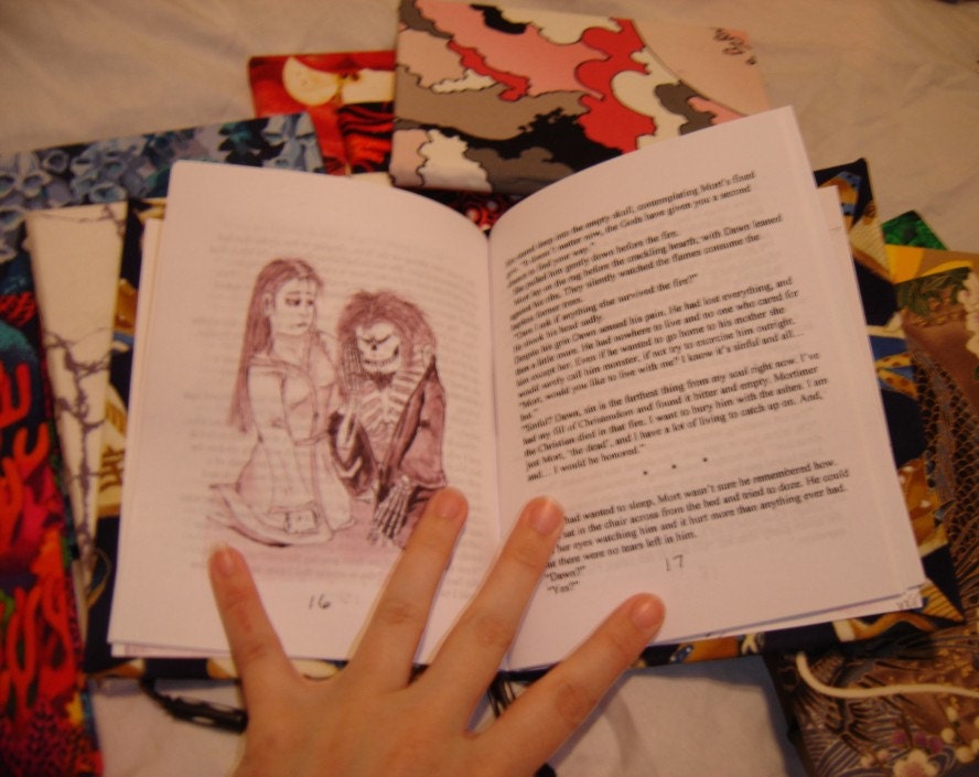 Death by Dawn vol 1 self-published book handmade handbound numbered editions mature item original story paranormal supernatural