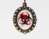 Biohazard Zombie Necklace