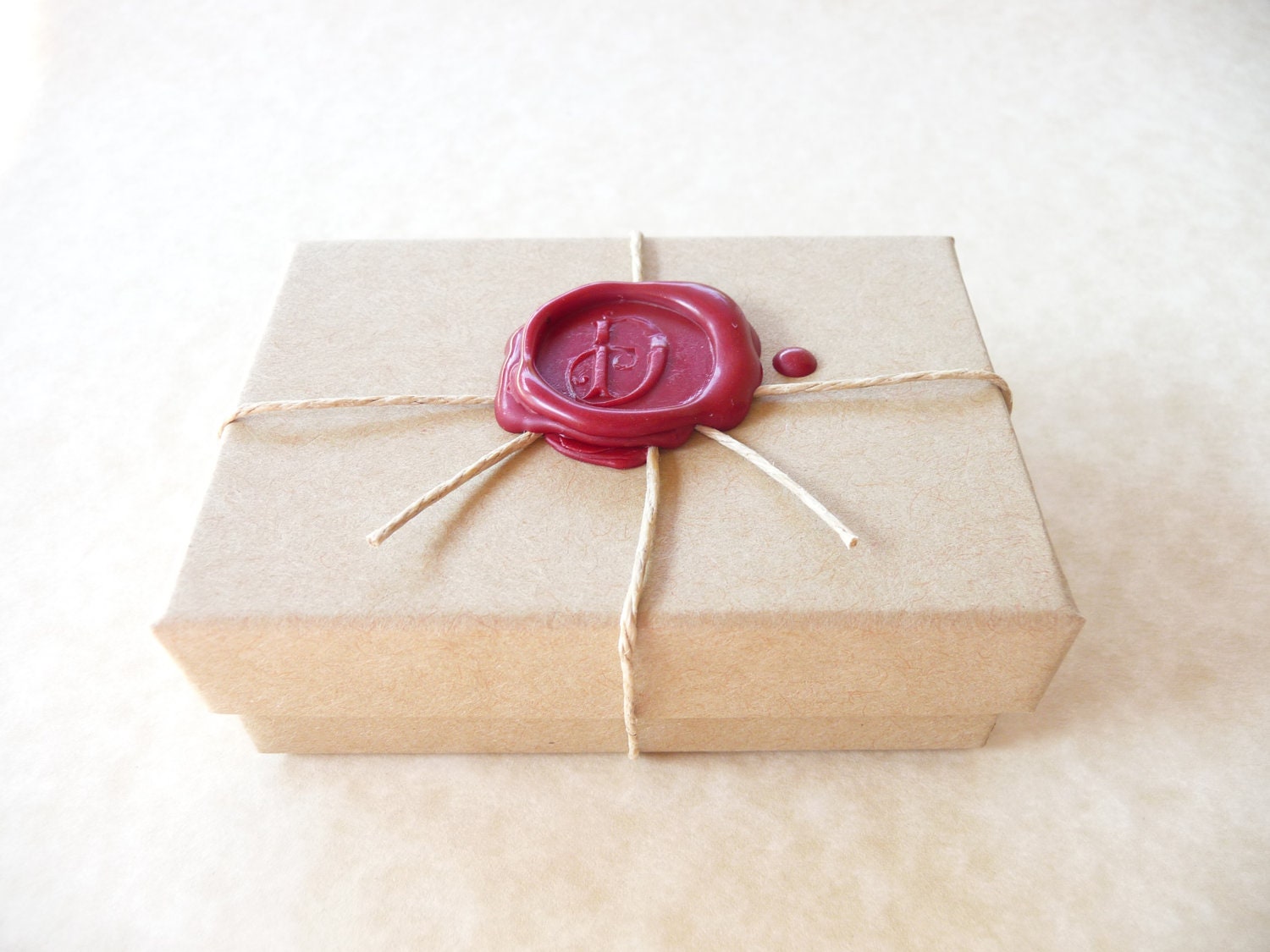 Bee wax seal necklace pendant jewelry, made from reclaimed fine silver
