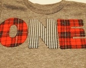 Red and Black Plaid and Houndstooth Shirt Birthday Tee Organic Shirt Blend Grey lumberjack plaid