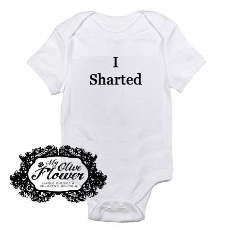 I Sharted Embroidered Baby Onesie - Choose Size and  - Color - Baby Shower Gift - Buy 3 Get 1 Free