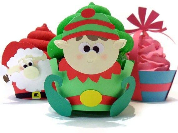 Elf Cupcake Wrappers - Set of 12 Il_570xn