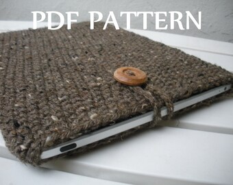 PDF PATTERN Crochet iPad Cover iPad Sleeve Case DIY