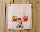 Dish Towel, Tea Towel, A Cupcake Dish Towel