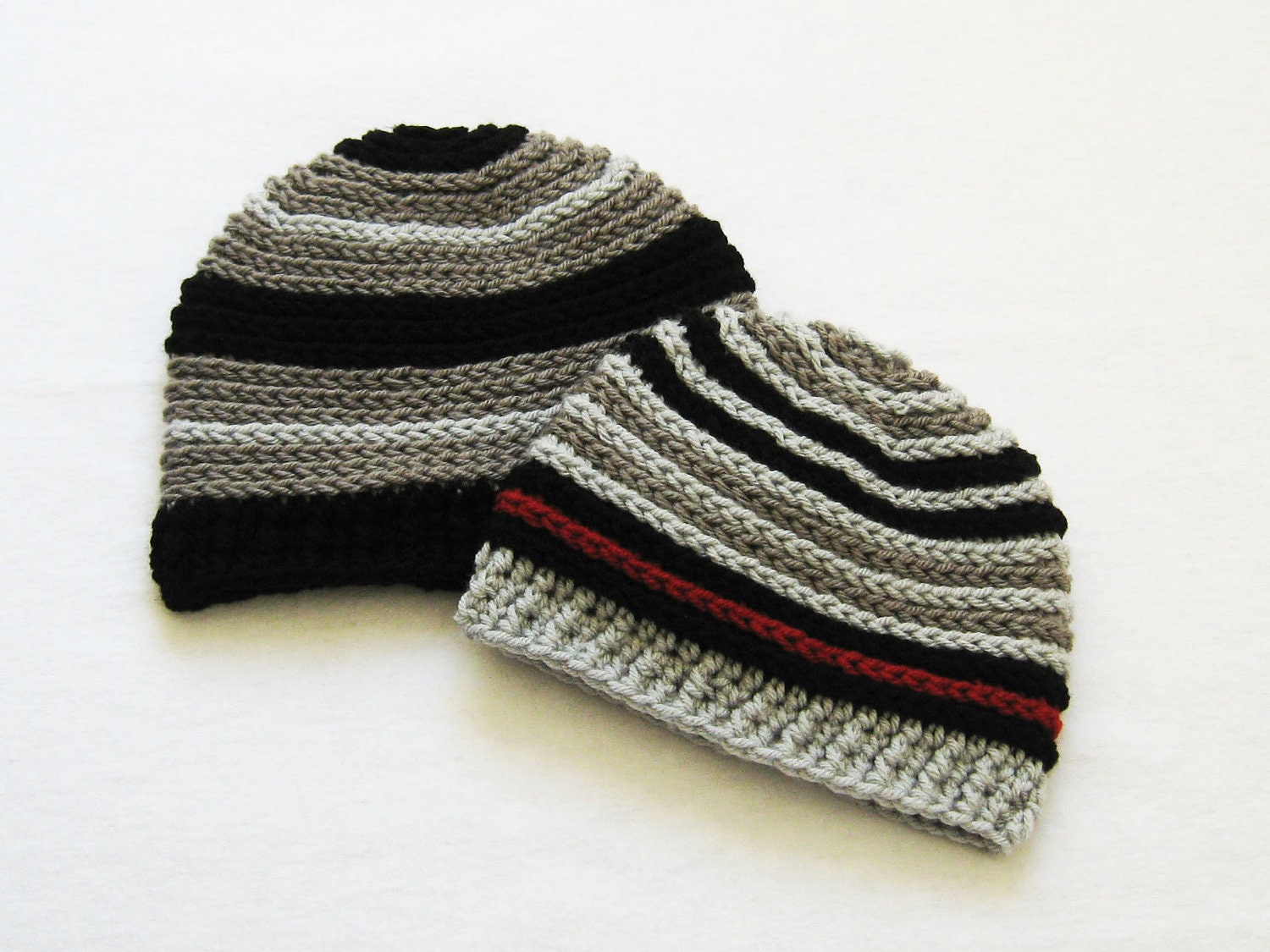 CROCHET PATTERN Back Ridge Beanie (6 sizes included from newborn to adult man) Instant Download