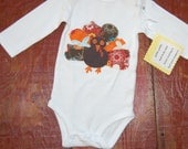 Thanksgiving Gobble Gobble onesie size 9 months READY TO SHIP