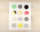 Paper Collage Circles Art - Swatch 2