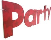 Star Party Banner, Birthday Party Streamer, Party Wall Decor, Red Star Prop, Photography Party Prop, Fun Party Supplies, Reuseable Decor