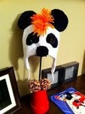 SF GIants Panda with Mohawk Hat