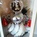 vintage christmas decor Carillon tree spike in box working 1950s christmas decor