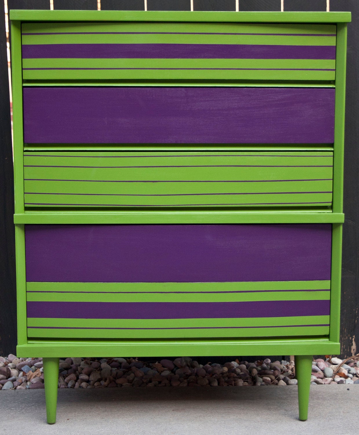 Retro Green and Purple Dresser