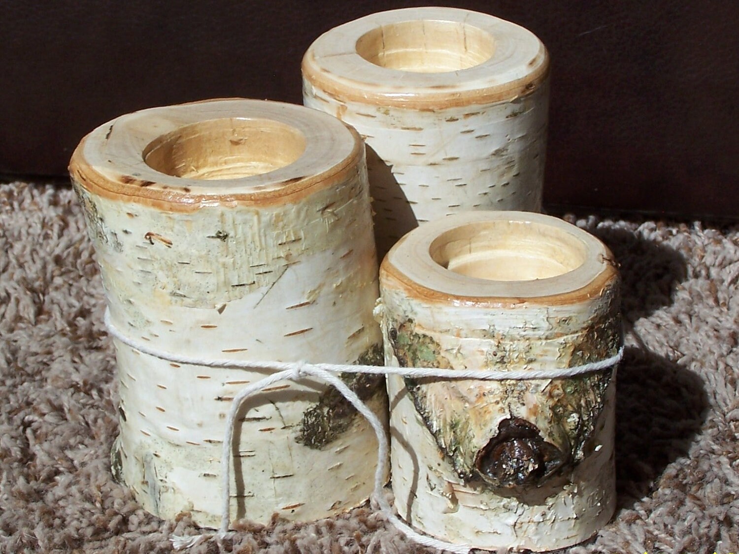Birch Candle Holders