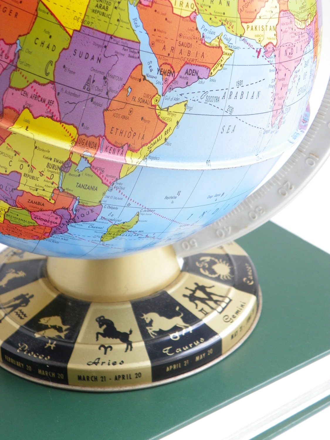 20% off SALE-  Vintage World Globe