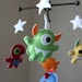 Baby Mobile - Baby Crib Mobile - Nursery Monsters Mobile - Aliens Mobile (You Can Pick Your Colors)